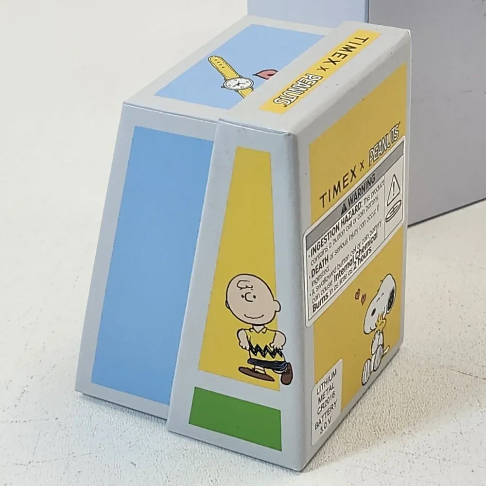 Timex X Peanuts Watch Snoopy Baseball Weekender 38mm Wrist Indiglo Fabric Strap